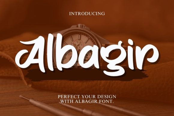 Albagir: A Display Font Built for Handmade Product Pros