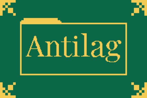 Antilag: A Retro Pixel Typeface for Modern Web Design