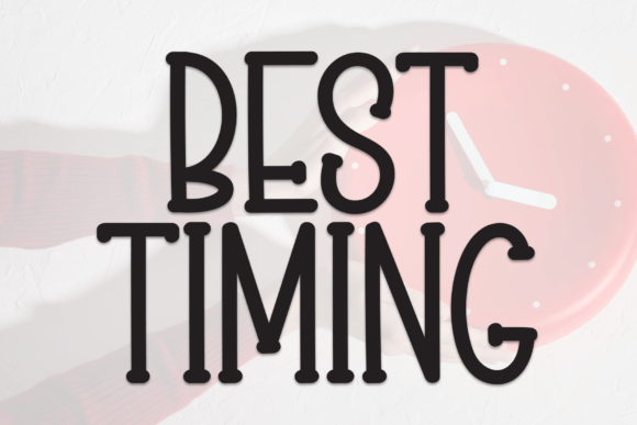 Best Timing: A Handwritten Display Font for Digital Branding