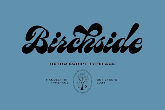 Birchside Typeface: A Display Font Built for Handmade Products
