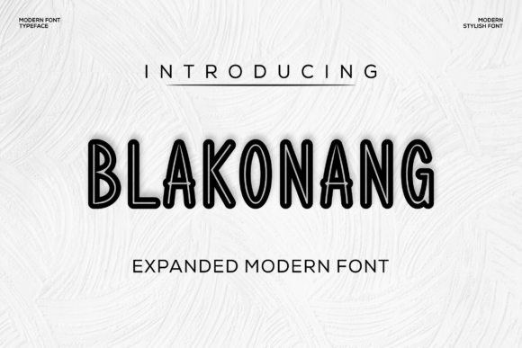 Blakonang: A Bold Display Font for Modern Branding