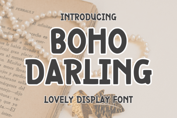 Boho Darling Font: A Playful Display Typeface for Branding