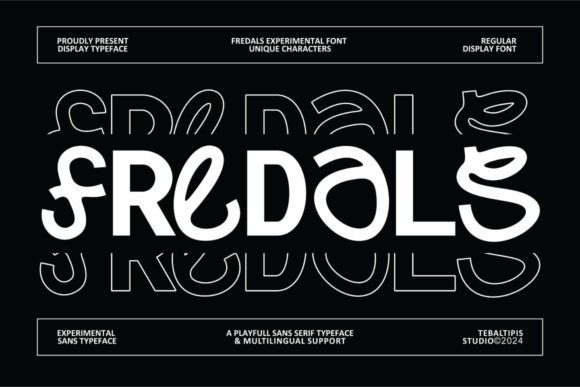 Boost Your Brand with Fredals Experimental Font