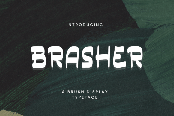 Brasher Font: Bold Brush Strokes for Handmade Products