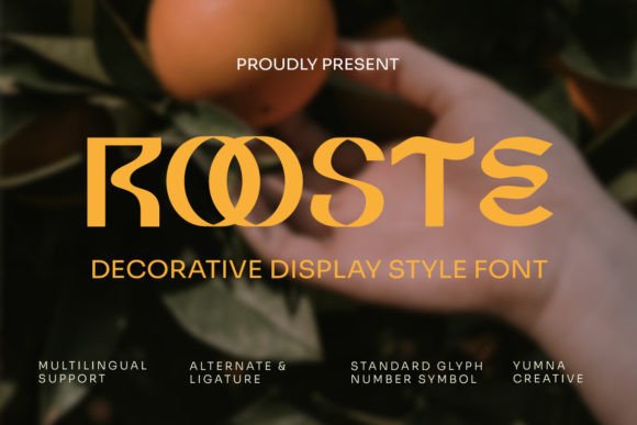 Elevate Your Brand Visuals with the Rooste Display Font