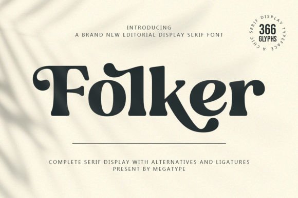 Folker: A Display Serif Font That Brings Editorial Stories to Life