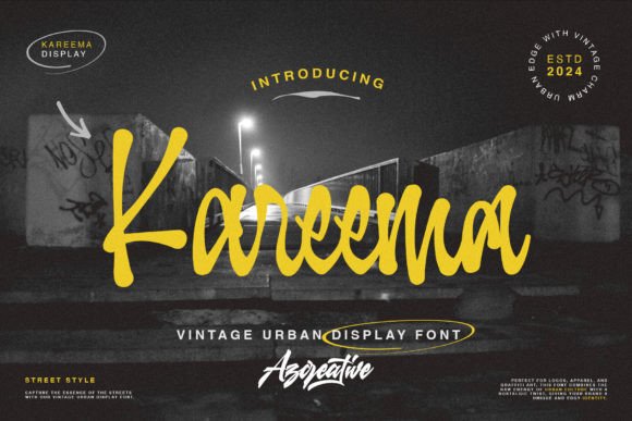 Kareema: A Script Amp Font Built for Digital Branding and Web Design