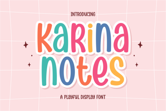 Karina Notes: A Playful Display Font for Handmade Products
