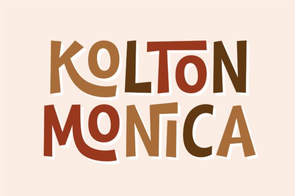 Kolton Monica: A Playful Display Font for Editorial Design