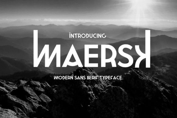 Maersk: A Bold Sans Serif Font for Powerful Digital Campaigns