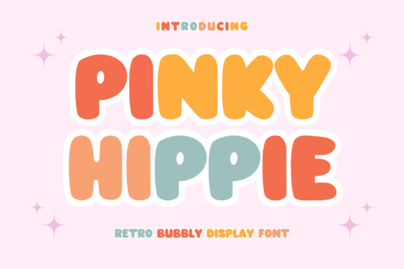 Pinky Hippie Font: Retro Display Typeface for Your Brand