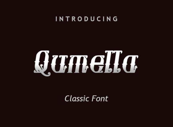 Qumella: A Bold Display Font for Digital Branding