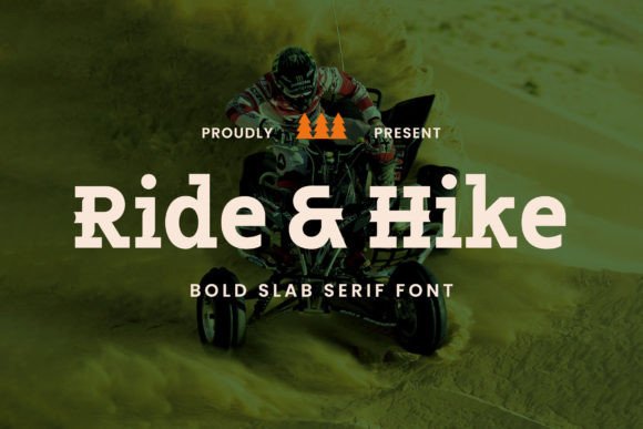 Ride Hike: A Bold Slab Serif Font for Modern Branding