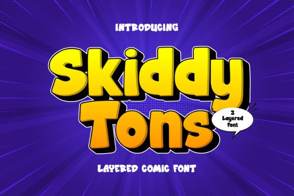 Skiddy Tons: A Playful Display Font That Elevates Small Business Branding