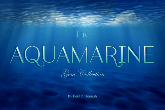 The Aquamarine Font Review: A Display Typeface with Gentle Charm for Small Business Branding