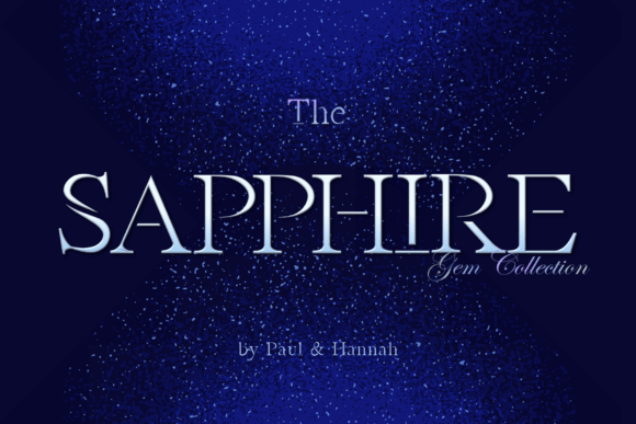 The Sapphire Display Font for Handmade Labels and Shop Branding